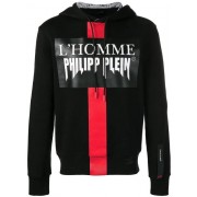 Philipp Plein Logo Hooded Sweatshirt Men 02 Black Clothing Sweatshirts Famous Brand