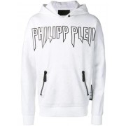 Philipp Plein Zipped Pocket Hoodie Men 01 White Clothing Hoodies Innovative Design