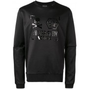 Philipp Plein Printed Logo Sweater Men 0202 Black / Clothing Jumpers Accessories