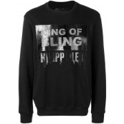 Philipp Plein King Of Bling Sweatshirt Men 0202 Black / Clothing Sweatshirts Premier Fashion Designer