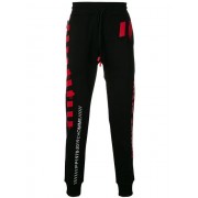 Philipp Plein Stripe Print Track Pants Men 0213 Black / Red Clothing Beautiful In Colors