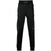 Philipp Plein Logo Track Pants Men 0270 Black/silver Clothing Factory Wholesale Prices