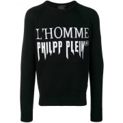 Philipp Plein L'homme Intarsia Jumper Men 0202 Black / Clothing Jumpers