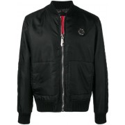 Philipp Plein Zipped Bomber Jacket Men 02 Black Clothing Jackets Outlet Store Sale