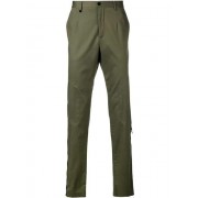 Philipp Plein Stripe Detail Trousers Men 65 Military Clothing Regular & Straight-leg Top Designer Collections