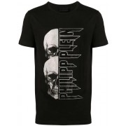Philipp Plein Skull Logo Print T-shirt Men 02 Black Clothing T-shirts Fashionable Design
