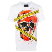 Philipp Plein Skull Print T-shirt Men 01 White Clothing T-shirts Shop