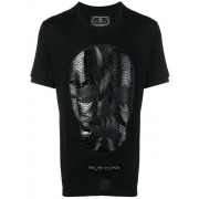 Philipp Plein Python Print Skull T-shirt Men 02 Black Clothing T-shirts Official Shop