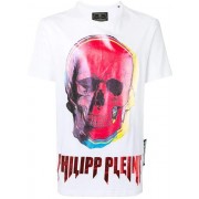 Philipp Plein Skull Print T-shirt Men 01 White Clothing T-shirts Promo Codes