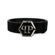 Philipp Plein Logo Buckle Belt Men 02 Black Accessories Belts Cheap Sale