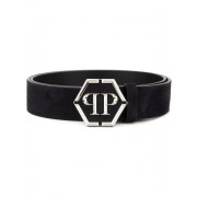 Philipp Plein Statement Logo Belt Men 14 Dark Blue Accessories Belts Where Can I Buy