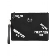 Philipp Plein Logo Patch Clutch Bag Men 02 Black Bags Fashionable Design