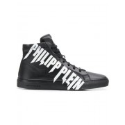 Philipp Plein Logo Hi-top Sneakers Men 02 Black Shoes Hi-tops Catalogo