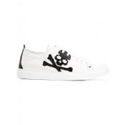 Philipp Plein Skull Sneakers Men 0102 White / Black Shoes Low-tops Shop