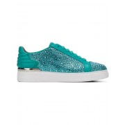 Philipp Plein Embellished Low-top Sneakers Men 07 Light Blue Shoes Low-tops Reputable Site