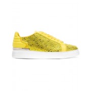 Philipp Plein Crystal Embellished Sneakers Men 09 Yellow Shoes Low-tops Unique
