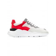 Philipp Plein Contrast Panels Sneakers Men 0113 White / Red Shoes Low-tops Best Prices