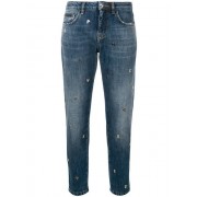 Philipp Plein Lettering Detail Jeans Women 14ee Summer Breeze Clothing Straight-leg Sale Retailer