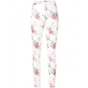 Philipp Plein Embellished Rose Print Jeans Women 01ig I Got White Clothing Skinny Various Colors