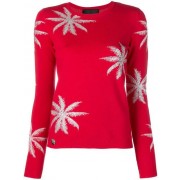 Philipp Plein Floral Embroidered Sweater Women 13 Red Clothing Jumpers Outlet Store
