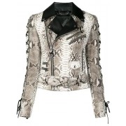 Philipp Plein Biker Jacket Women 32 Python Clothing Jackets Attractive Price