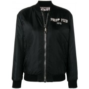 Philipp Plein Crystal Beetle Bomber Jacket Women 02 Black Clothing Jackets World-wide Renown