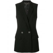 Philipp Plein Double Breasted Waistcoat Women 0202 Black / Clothing Waistcoats & Gilets Available To Buy Online