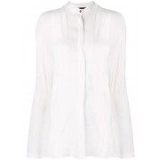 Philipp Plein Pleated Long-sleeve Blouse Women 01 White Clothing Blouses Latest Fashion-trends