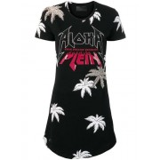 Philipp Plein Aloha T-shirt Dress Women 02 Black Clothing Day Dresses Incredible Prices