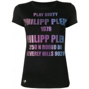 Philipp Plein Printed T-shirt Women 02 Black Clothing T-shirts & Jerseys Colorful And Fashion-forward