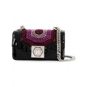 Philipp Plein Crystal Embellished Crossbody Women 02 Black Bags Satchels & Cross Body Unique