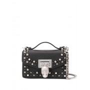 Philipp Plein Skull Detail Studded Shoulder Bag Women 02 Black Bags