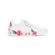 Philipp Plein Lo-top Flowers Sneakers Women 0101 White / Shoes Trainers Store