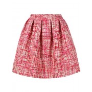 Philipp Plein Mini Tweed Skirt Women 13 Red Clothing High-waisted Skirts Recognized Brands