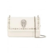 Philipp Plein Crystal Skull Mini Bag Women 01 Whiite Bags Accessories