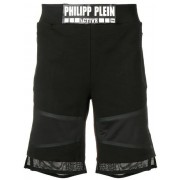 Philipp Plein Logo Jogging Shorts Men Black Activewear Running Largest Collection
