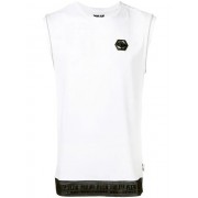 Philipp Plein Logo Patch Vest Men White Silver Clothing Vests & Tanks Coupon Codes