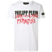 Philipp Plein Aloha Print T-shirt Men 01 White Clothing T-shirts Beautiful In Colors