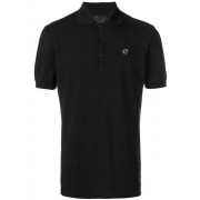 Philipp Plein Logo Plaque Polo Shirt Men 02 Black Clothing Shirts 100% Quality Guarantee