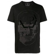 Philipp Plein Skull Print T-shirt Men 0202 Black/black Clothing T-shirts Elegant Factory Outlet