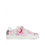 Philipp Plein Floral Print Sneakers Women 0103 Pink Shoes Trainers Finest Selection