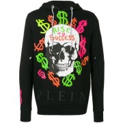 Philipp Plein Skull Print Hoodie Men 02 Black Clothing Hoodies Usa Factory Outlet