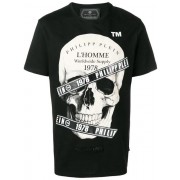 Philipp Plein Skull Print T-shirt Men 02 Black Clothing T-shirts Ever-popular