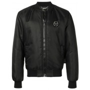 Philipp Plein Scarface Bomber Jacket Women 02 Black Clothing Jackets 100% High Quality Guarantee
