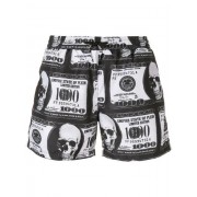 Philipp Plein Dollar Bill Print Swim Shorts Men 02 Balck Clothing In Stock