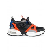 Philipp Plein Low-top Skull Sneakers Men 0200 Black/ Orange Shoes Low-tops Cheapest Online Price
