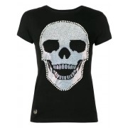 Philipp Plein Ss Skull T-shirt Women 02 Black Clothing T-shirts & Jerseys Free Delivery
