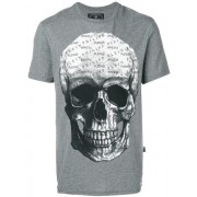 Philipp Plein Skull Print T-shirt Men 10 Grey Clothing T-shirts Fantastic