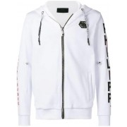 Philipp Plein Dollar Hoodie Sweat Jacket Men 01 Whiite Clothing Hoodies Online Retailer