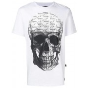Philipp Plein Skull Print T-shirt Men 01 White Clothing T-shirts Usa Discount Online Sale